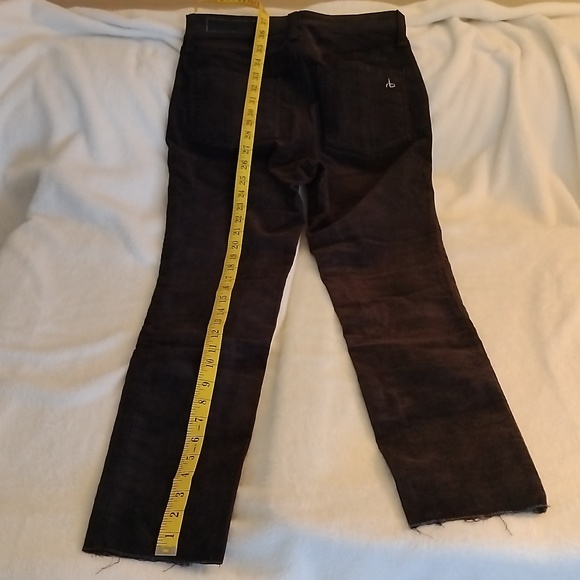 Rag & Bone High Rise Ankle Skinny Corduroy Pants Cropped Hem Women's 26 Read - Picture 4 of 7